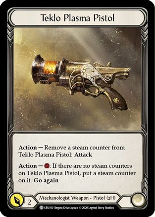 Image of Teklo Plasma Pistol [CRU100] (Crucible of War)  1st Edition Normal