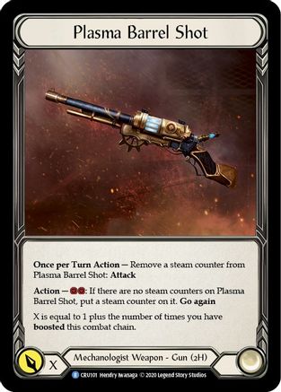 Image of Plasma Barrel Shot [CRU101] (Crucible of War)  1st Edition Cold Foil