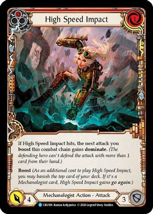 Image of High Speed Impact (Red) [CRU106] (Crucible of War)  1st Edition Normal