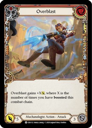 Image of Overblast (Red) [CRU112] (Crucible of War)  1st Edition Rainbow Foil