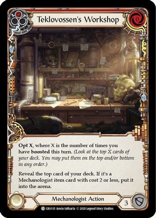 Image of Teklovossen's Workshop (Red) [CRU115] (Crucible of War)  1st Edition Normal