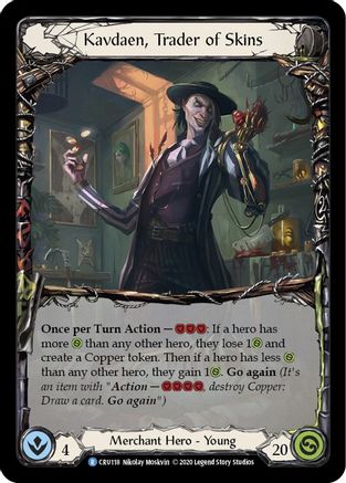 Image of Kavdaen, Trader of Skins [CRU118] (Crucible of War)  1st Edition Normal