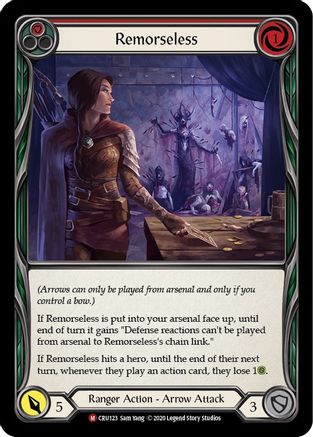 Image of Remorseless [CRU123] (Crucible of War)  1st Edition Rainbow Foil