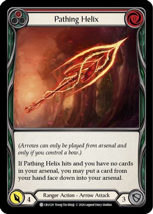 Image of Pathing Helix (Red) [CRU129] (Crucible of War)  1st Edition Rainbow Foil