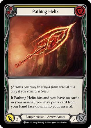 Image of Pathing Helix (Yellow) [CRU130] (Crucible of War)  1st Edition Rainbow Foil