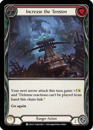 Image of Increase the Tension (Red) [CRU135] (Crucible of War)  1st Edition Rainbow Foil