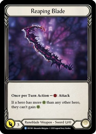 Image of Reaping Blade [CRU140] (Crucible of War)  1st Edition Normal