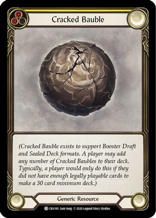 Image of Cracked Bauble [CRU195] (Crucible of War)  1st Edition Rainbow Foil