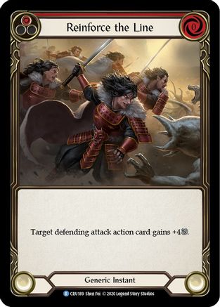 Image of Reinforce the Line (Red) [CRU189] (Crucible of War)  1st Edition Normal