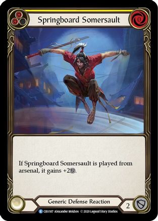 Image of Springboard Somersault [U-CRU187] (Crucible of War Unlimited)  Unlimited Rainbow Foil