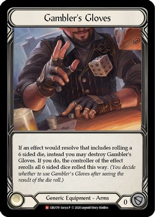 Image of Gambler's Gloves [CRU179] (Crucible of War)  1st Edition Cold Foil
