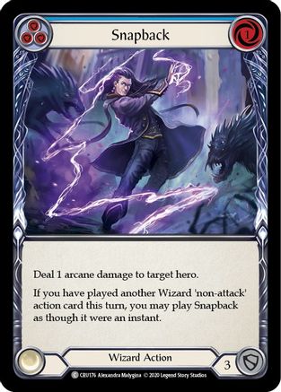 Image of Snapback (Blue) [CRU176] (Crucible of War)  1st Edition Rainbow Foil