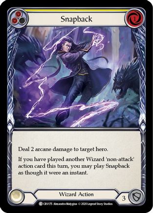Image of Snapback (Yellow) [CRU175] (Crucible of War)  1st Edition Rainbow Foil