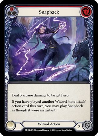 Image of Snapback (Red) [CRU174] (Crucible of War)  1st Edition Rainbow Foil