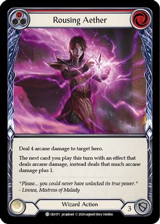 Image of Rousing Aether (Red) [CRU171] (Crucible of War)  1st Edition Rainbow Foil