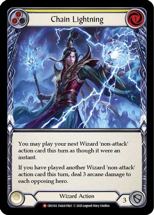 Image of Chain Lightning [U-CRU162] (Crucible of War Unlimited)  Unlimited Rainbow Foil