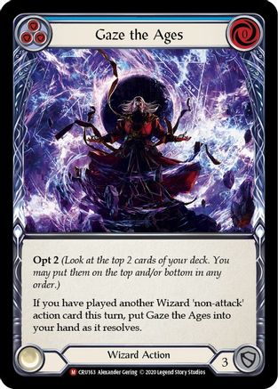 Image of Gaze the Ages [CRU163] (Crucible of War)  1st Edition Rainbow Foil