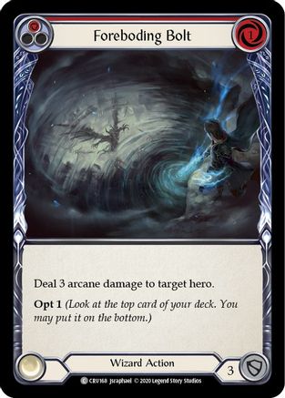 Image of Foreboding Bolt (Red) [CRU168] (Crucible of War)  1st Edition Rainbow Foil