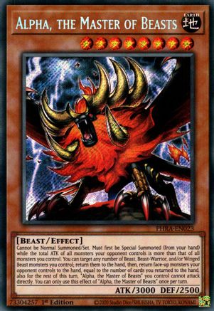 Image of Alpha, the Master of Beasts [PHRA-EN023] Secret Rare