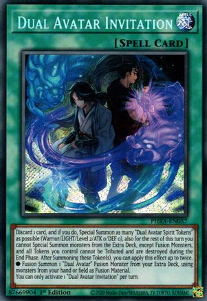Image of Dual Avatar Invitation [PHRA-EN057] Secret Rare