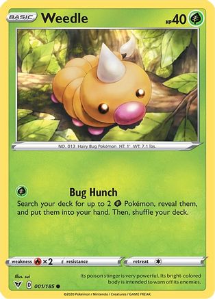 Image of Weedle (001/185) [Sword & Shield: Vivid Voltage]