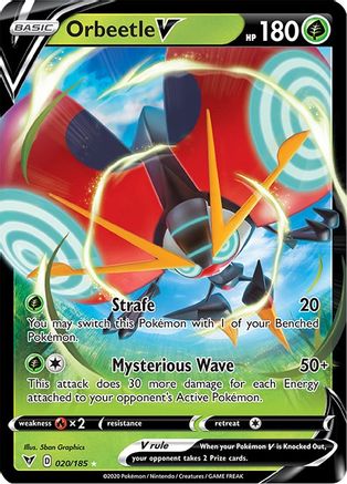 Image of Orbeetle V (020/185) [Sword & Shield: Vivid Voltage]