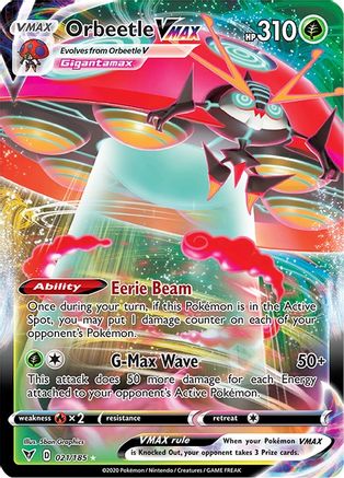 Image of Orbeetle VMAX (021/185) [Sword & Shield: Vivid Voltage]