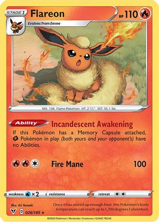 Image of Flareon (026/185) [Sword & Shield: Vivid Voltage]