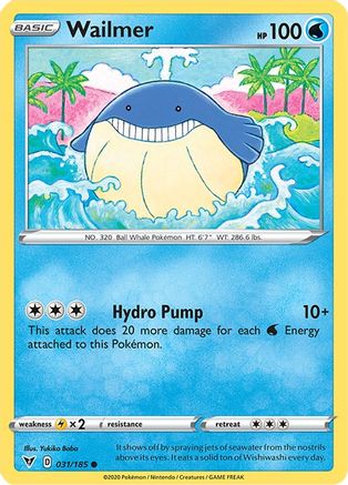 Image of Wailmer (031/185) [Sword & Shield: Vivid Voltage]