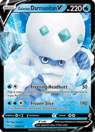Image of Galarian Darmanitan V (036/185) [Sword & Shield: Vivid Voltage]