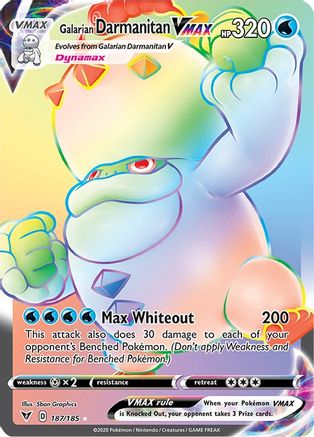 Image of Galarian Darmanitan VMAX (187/185) [Sword & Shield: Vivid Voltage]