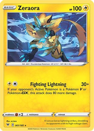 Image of Zeraora (061/185) [Sword & Shield: Vivid Voltage]