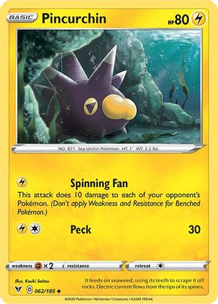 Image of Pincurchin (062/185) [Sword & Shield: Vivid Voltage]