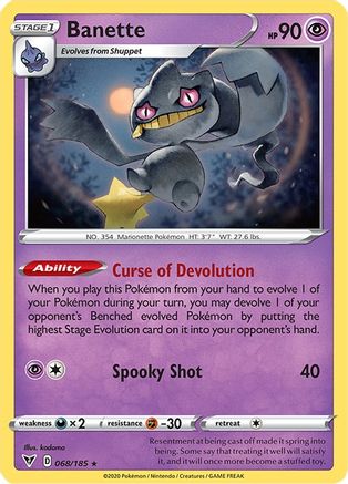 Image of Banette (068/185) [Sword & Shield: Vivid Voltage]