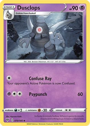 Image of Dusclops (070/185) [Sword & Shield: Vivid Voltage]