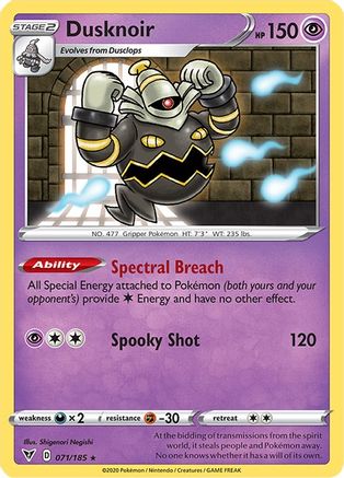 Image of Dusknoir (071/185) [Sword & Shield: Vivid Voltage]