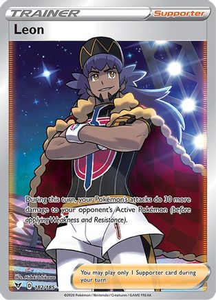 Image of Leon (182/185) [Sword & Shield: Vivid Voltage]