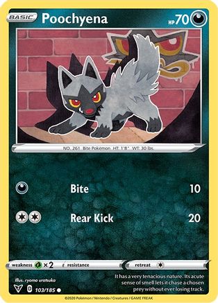 Image of Poochyena (103/185) [Sword & Shield: Vivid Voltage]
