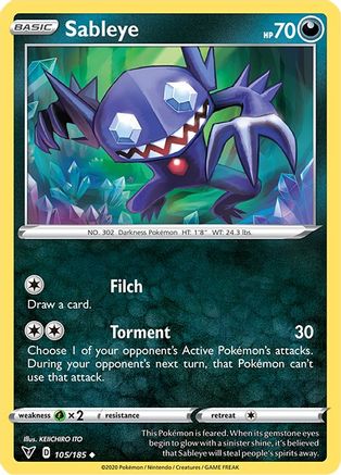 Image of Sableye (105/185) [Sword & Shield: Vivid Voltage]