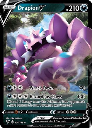 Image of Drapion V (106/185) [Sword & Shield: Vivid Voltage]
