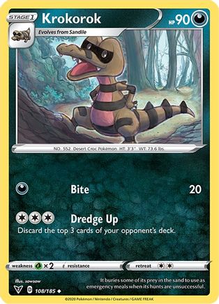 Image of Krokorok (108/185) [Sword & Shield: Vivid Voltage]