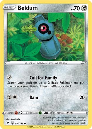 Image of Beldum (116/185) [Sword & Shield: Vivid Voltage]
