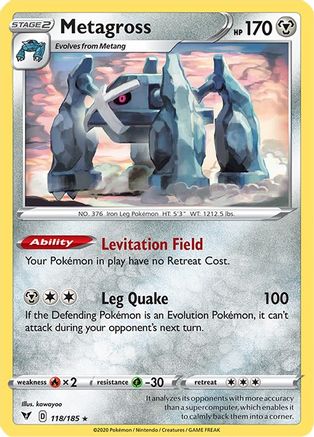 Image of Metagross (118/185) [Sword & Shield: Vivid Voltage]