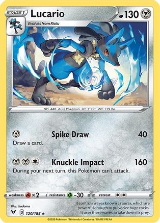 Image of Lucario (120/185) [Sword & Shield: Vivid Voltage]