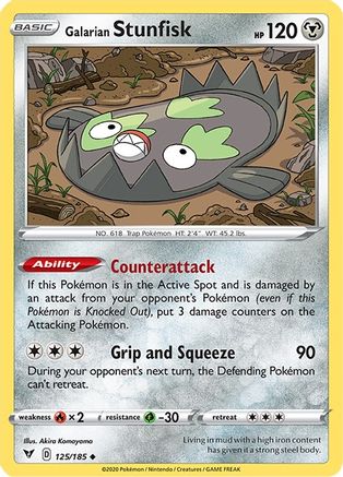 Image of Galarian Stunfisk (125/185) [Sword & Shield: Vivid Voltage]