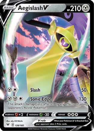 Image of Aegislash V (126/185) [Sword & Shield: Vivid Voltage]