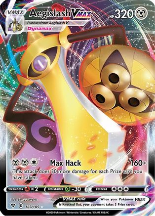 Image of Aegislash VMAX (127/185) [Sword & Shield: Vivid Voltage]