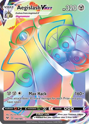 Image of Aegislash VMAX (190/185) [Sword & Shield: Vivid Voltage]