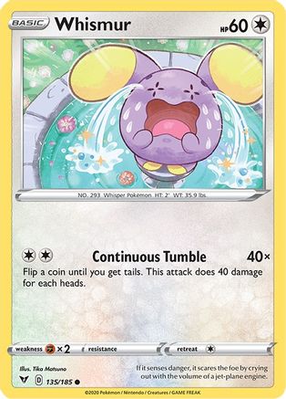 Image of Whismur (135/185) [Sword & Shield: Vivid Voltage]