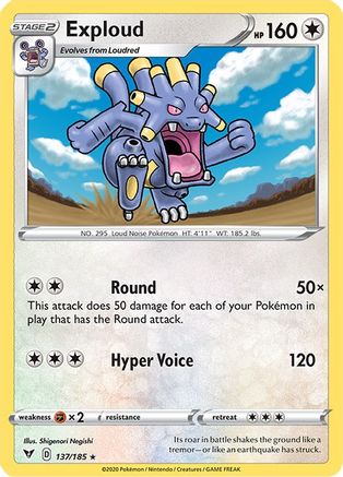Image of Exploud (137/185) [Sword & Shield: Vivid Voltage]